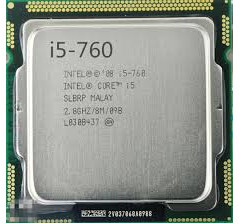 پردازنده دست دوم cpu intel i5 760 2.8ghz 8m cache
