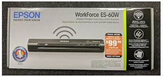 اسکنر قابل حمل بیسیم آکبند اپسون epson workforce ES-60W